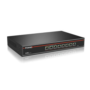 FOXNEO 10gbps XCb`Onu 8|[gS10G RJ45  lƒ̃XCb`Onu 10GbI[glSVG[V