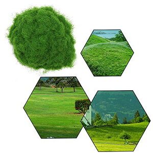人工芝生パウダー モデル草 5mm 緑 50g 情景コレクション グラス模型 建物モデル 装飾 風景 箱庭 鉄道模型 ジオラマ DIY CFA6