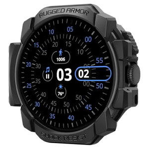 Spigen Google Pixel Watch 3 45mm �P�[�X ���� �Ռ� �z�� �^�t�l�X�f�U�C�� ���菝 �h�~ �ϏՌ� �ی�J�o�[