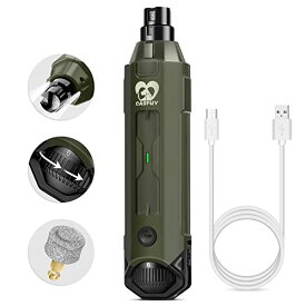 Casfuy 犬爪切り電動 6スピード - 最新の強化されたペット用ネイルグラインダー 充電式電動犬用ネイルトリマー 痛みのない足の手入れとスム