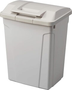 アスベル ゴミ箱 日本製 屋外 フタ付 ロック付き ハンドル付分別ダストボックス70L ライトグレー 幅47.7×奥行40.0×高さ64.3cm