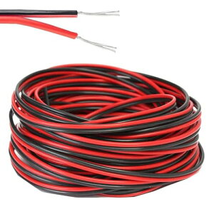 AWG22 �d�� �P�[�u�� 20m �ԍ� 2Pin �R�[�h �ڑ��P�[�u�� �z���R�[�h �����R�[�h LED���C�g�X�g���b�v �d���R�[�h �d�q�H��