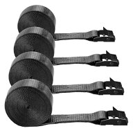 ラッシングベルト 荷締めベルト 4本セット 2m×25mm カムバックル式 最大荷重225kg 固定ベルト タイダウ…
