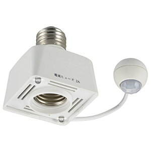 OHM �Z���T�[�\�P�b�g E26�Ή� �l���Z���T�[ ��d�⏕�� HS-LPBA4-W 04-8391