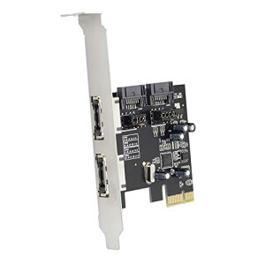 JSER Xiwai PCI-E - 4|[g SATA 3.0 ESATA PCIE SATA3 6Gbps gJ[h PCI-EA_v^[