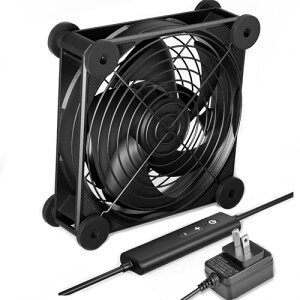 upHere ���t�@��12cm ��p�t�@�� AC�d�� �~�j�����@ ��@ PC���͗�p�N�[���[ DC12V�d�� 5�i�K���ʒ��� �É� ���p�r�r