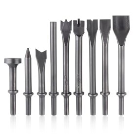 SPEEDWOX 9個セット 空気ハンマー空気ノミ工具 空気ハンマー空気ノミツール 平滑空気ハンマー空気ノミ ビット工具 エアーハンマーキット