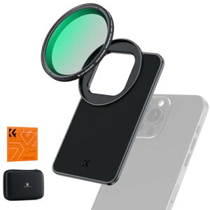 K&F CONCEPT �X�}�z�����Y ND2-32�σt�B���^�[+���C�X�}�z�p�t�B���^�[�P�[�X�����ʒ���+����B�e���L���݊��� �X�}�z�p�J������