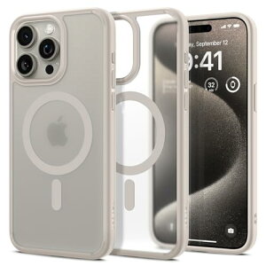 Spigen �n��18�N�̋Z�p�� iPhone 15 Pro Max �P�[�X ������ MagSafe�Ή� �ČRMIL�K�i �E���g���E�n�C�u���b�h