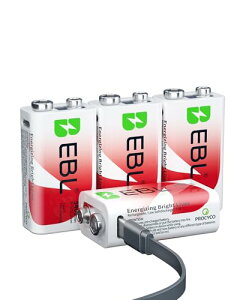 EBL 9V [dr 2{ 5400mWh p`dr 6F22/006P TYPE C[d ΍Еmp