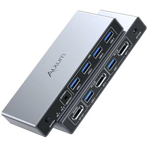 Alxum USB A Displayport1.4 KVM �؂�ւ��� -2����1�o�� 8K@60Hz �L�[�{�[�h�A�}�E�X�A���j�^�[�����L P