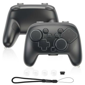 ELUTENG For Switch 2 Pro ケース 半透明ブラック スイッチ 2 プロコン用 保護ケース 衝撃保護 ロック付き PC素材
