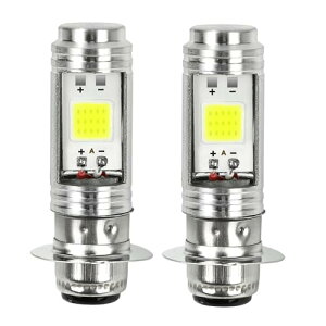 Jetsetmoto �w�b�h���C�g �o�C�N LED 2�Z�b�g 12V/24V PH7 P15D Hi/Lo �ؑ֎� T19L �o���u �z���C�g