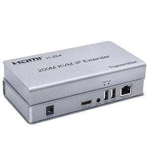 200M HDMI KVM IP �G�N�X�e���_�[�AIP RJ45 �C�[�T�l�b�g CAT6 6 a �J�X�P�[�h�ڑ� USB �L�[�{�[�h �}�E�X U