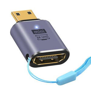Duttek Mini HDMI HDMI A_v^ 8K HDMI~j HDMIϊA_v^[ Mini HDMIIX to HDMIX