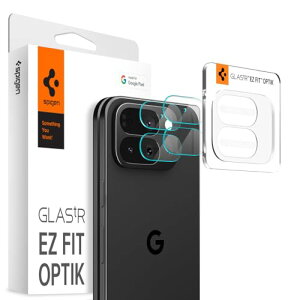 Spigen Pixel 10 Pro Fold �J�����ی�t�B���� 9H�d�x�����K���X �\��t���g���C�L�b�g�t�� 2���� �t���b�V�����Ȃ�