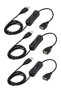 ?YFFSFDC USB �����P�[�u�� �I��/�I�t�X�C�b�`�t�� USB A �I�X ���X �����P�[�u�� ON/OFF USB�X�C�b�` �f�[�^�]����