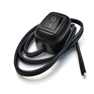 YFFSFDC �Ԃ�DIY�X�C�b�`�D�^�̃{�^�� OFF/ON DC 12V 10A �P�[�u���t�� ���ʃe�[�v�t�� �g�p�ȒP DRL�ALED���C�g