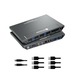 AV Access 8K KVM�X�C�b�` 2����2�o�� 2���j�^�[ 2 ��̃R���s���[�^�[ KVM�ؑ֊� DisplayPort 8K@60Hz