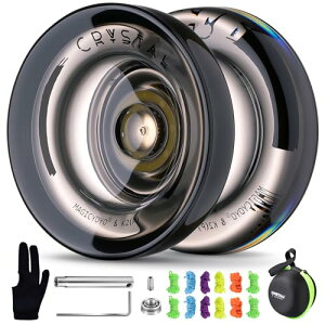MAGICYOYO K2 Black Responsive Yoyo for Kids Beginners with Extra Unrespo