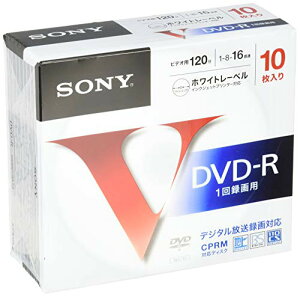 SONY �^��pDVD-R CPRM�Ή� 120�� 16�{�� 10���p�b�N 10DMR12MLPS