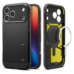 Spigen �n��18�N�̋Z�p�� iPhone 17 Pro �P�[�X MagSafe�Ή� �J�����R���g���[���{�^���Ή� �X�^���h�t�� �}�b�g ��