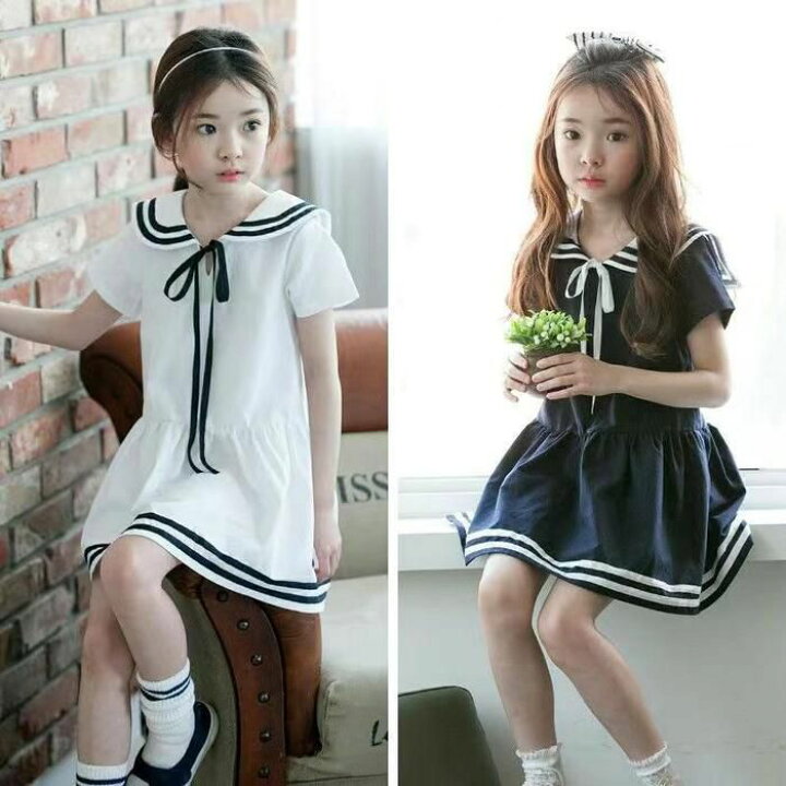 楽天市場】子供服 海軍風 キッズ ワンピ セーラー服 女の子 ワンピース 