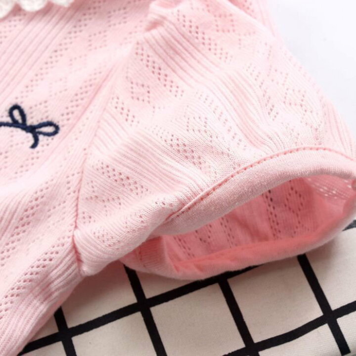 楽天市場】半袖カーディガン キッズ 女の子 レース ウサギ刺繍入り 白  