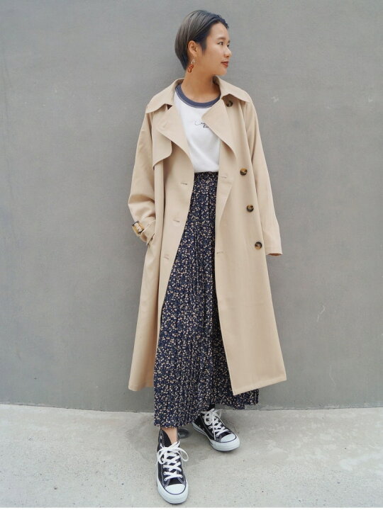 楽天市場】【SALE／30%OFF】スリット入りロング丈トレンチコート 