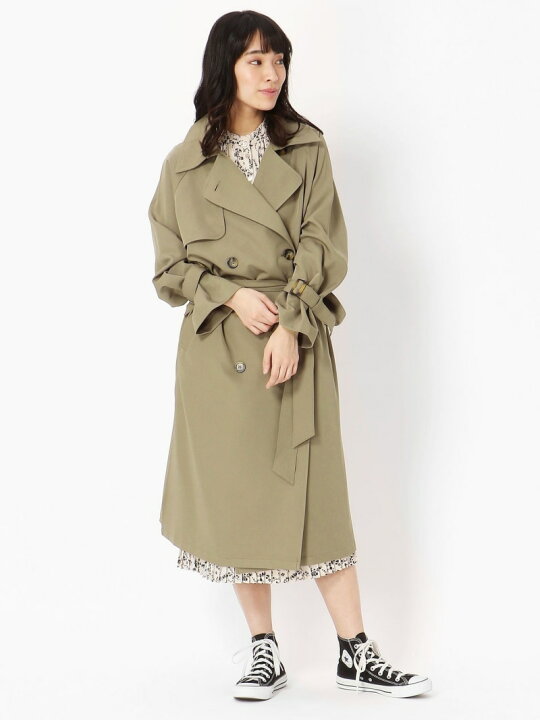 楽天市場】【SALE／30%OFF】スリット入りロング丈トレンチコート 