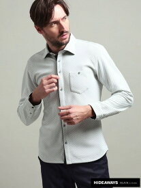 【HIDEAWAYS BLACK】ブライトタックバイヤスレギュラーカラーシャツ HIDEAWAYS NICOLE ニコル トップス シャツ・ブラウス ブラック ホワイト【送料無料】[Rakuten Fashion]