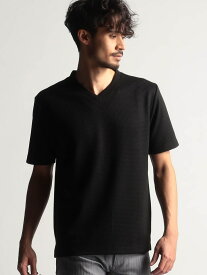 【SALE／30%OFF】ボックスミニワッフル半袖Tシャツ NICOLE CLUB FOR MEN ニコル トップス カットソー・Tシャツ ホワイト レッド ネイビー ブラック【RBA_E】【送料無料】[Rakuten Fashion]