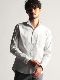 リバーシブルドビースタンドカラーシャツ NICOLE CLUB FOR MEN ニコル トップス シャツ・ブラウス パープル ホワイト ブラック ブルー【送料無料】[Rakuten Fashion]