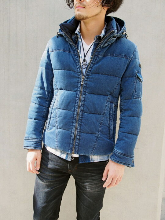 楽天市場】【SALE／50%OFF】デニムダウンブルゾン NICOLE CLUB FOR MEN 