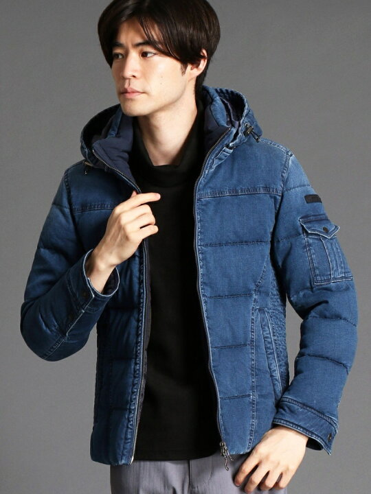 楽天市場】【SALE／50%OFF】デニムダウンブルゾン NICOLE CLUB FOR MEN 