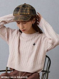 【SALE／30%OFF】【BEVERLY HILLS POLO CLUB】ケーブル編みニット NICOLE CLUB ニコル クラブ トップス ニット ホワイト グリーン ピンク レッド ブラウン【RBA_E】[Rakuten Fashion]