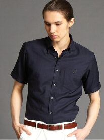 【SALE／40%OFF】OXIJEWEL ボタンダウン半袖シャツ MONSIEUR NICOLE ニコル トップス シャツ・ブラウス ネイビー レッド ブラウン ホワイト ブルー ブラック グレー【RBA_E】【送料無料】[Rakuten Fashion]