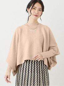 ニットスヌードポンチョ アンサンブル NICOLE white ニコル クラブ トップス ニット ホワイト ブルー グレー ブラック イエロー ベージュ【送料無料】[Rakuten Fashion]