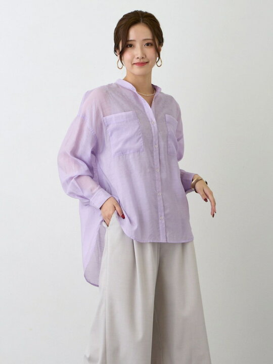楽天市場】【SALE／38%OFF】シアーブラウス NICOLE white ニコル 