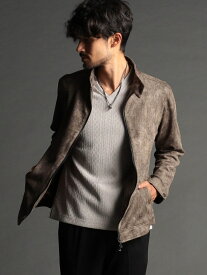 【SALE／30%OFF】【24年モデル EC限定再販売】スウェードライダースブルゾン NICOLE CLUB FOR MEN ニコル ジャケット・アウター その他のジャケット・アウター ブラック グレー ブラウン【RBA_E】【送料無料】[Rakuten Fashion]