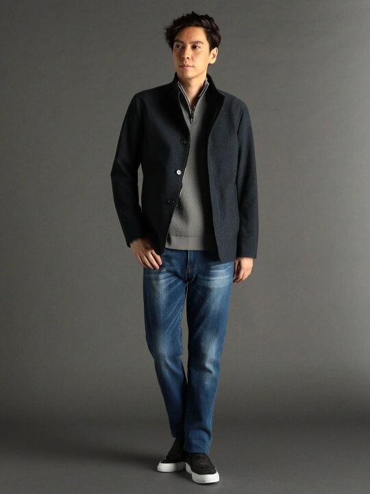 楽天市場】【SALE／30%OFF】グレンチェック スタンドカラージャケット 