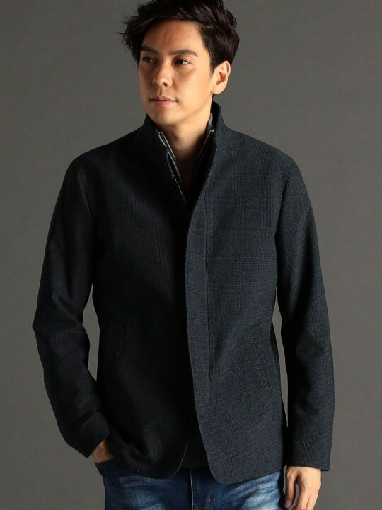 楽天市場】【SALE／30%OFF】グレンチェック スタンドカラージャケット 
