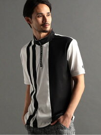 【SALE／30%OFF】【24年モデルEC限定再販売】アラカルト切替ハーフジップポロシャツ NICOLE CLUB FOR MEN ニコル トップス ポロシャツ ホワイト レッド ブラック【RBA_E】【送料無料】[Rakuten Fashion]