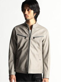 【SALE／50%OFF】フェイクレザーブルゾン HIDEAWAYS NICOLE ニコル ジャケット・アウター その他のジャケット・アウター グレー オレンジ【RBA_E】【送料無料】[Rakuten Fashion]