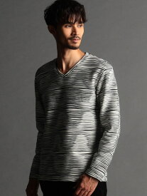 【SALE／70%OFF】裏起毛 Vネックカットソー NICOLE CLUB FOR MEN ニコル トップス その他のトップス レッド ブラック グレー【RBA_E】[Rakuten Fashion]