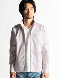 【SALE／70%OFF】ハイストレッチポンチムラプリントシャツ HIDEAWAYS NICOLE ニコル トップス シャツ・ブラウス ピンク ブラック グレー【RBA_E】【送料無料】[Rakuten Fashion]