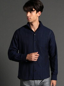 【SALE／30%OFF】ドビーチェックシアーシャツ NICOLE CLUB FOR MEN ニコル トップス その他のトップス ネイビー ブラック レッド【RBA_E】【送料無料】[Rakuten Fashion]