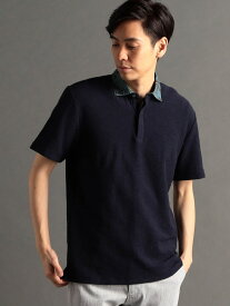 【SALE／40%OFF】Flower collar 半袖ポロシャツ MONSIEUR NICOLE ニコル トップス ポロシャツ ホワイト ネイビー ブラック【RBA_E】【送料無料】[Rakuten Fashion]