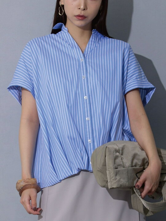 楽天市場】【SALE／20%OFF】裾タックブラウス NICOLE white ニコル 