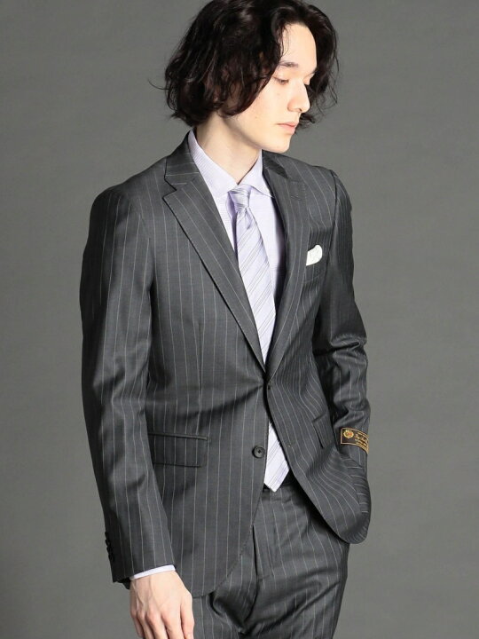 楽天市場】【SALE／40%OFF】【ex/tra】Loropiana ピンストライプスーツ 